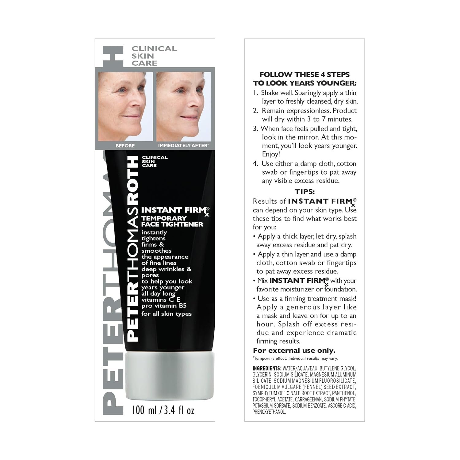 Peter Thomas Roth | Instant FIRMx Temporary Face Tightener | Firm and Smooth the Look of Fine Lines, Deep Wrinkles and Pores - Image 3