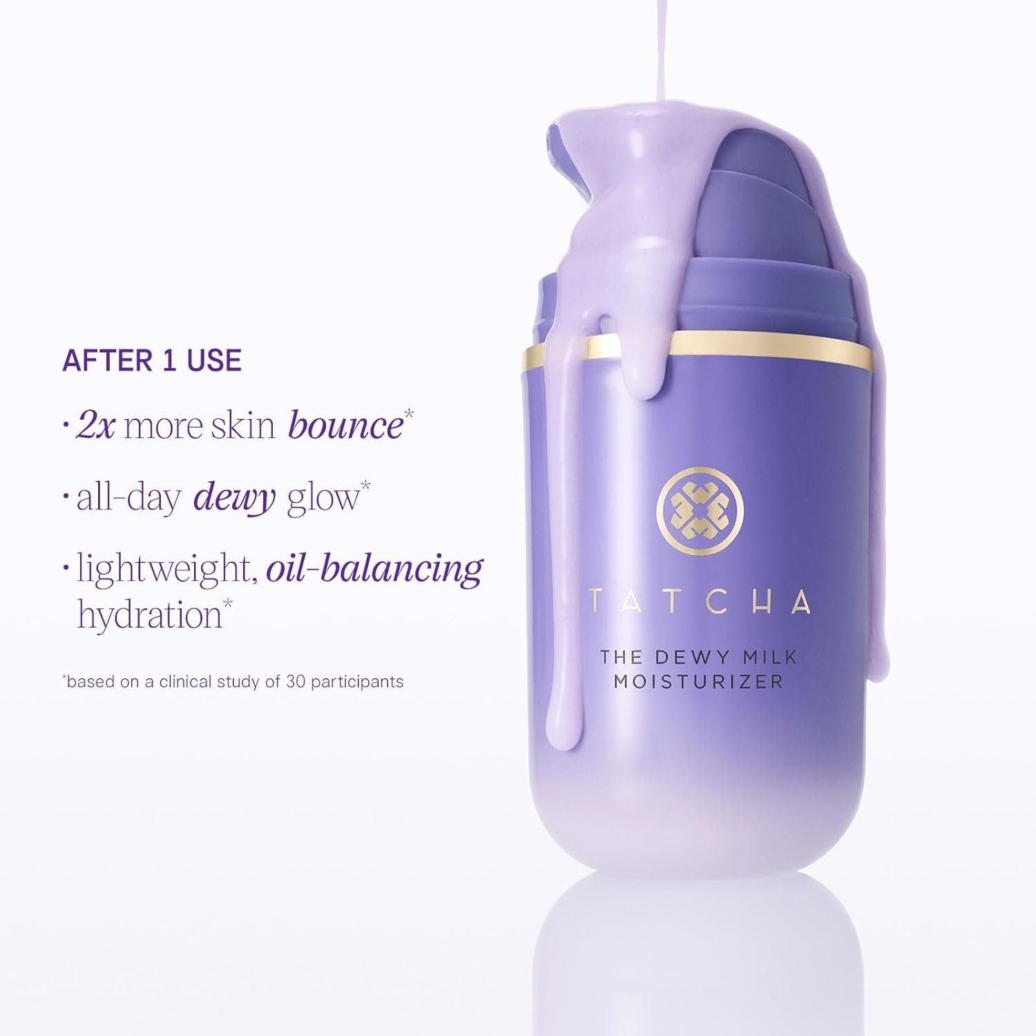Tatcha The Dewy Milk Moisturizer, Lightweight, Oil-Balancing Hydration for Bouncy Skin & a Lasting Dewy Glow - Image 3